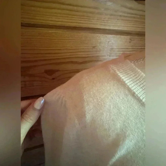 WILDFOX Summer Flamingo Lightweight Cotton Cashmere Blend Sweater size small - Picture 4 of 6